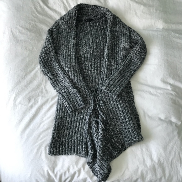 Orly-  Grey Assymetrical Open Cardigan - 3/25$ - Picture 4 of 7